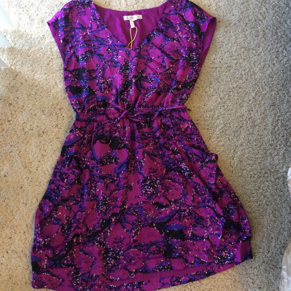 BCBGeneration Purple Print Dress size XS